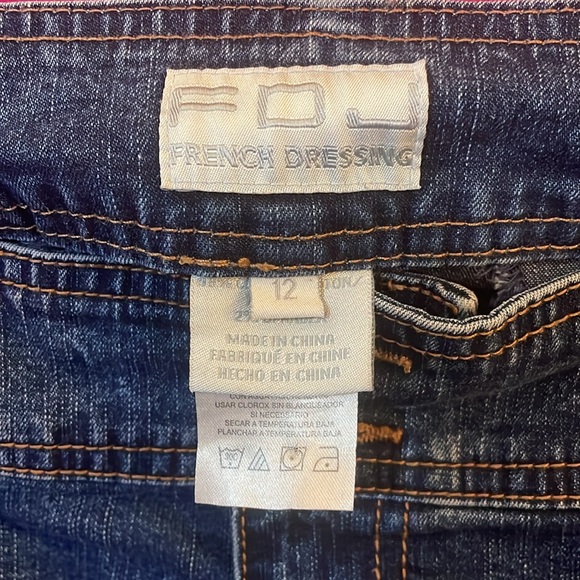 FDJ Denim pleated skirt size 12 - Picture 3 of 3